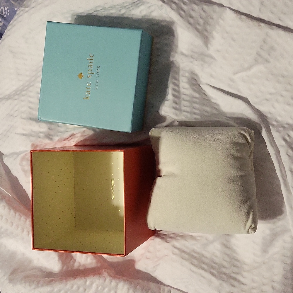 EMPTY Kate Spade Watch Box Pillow Storage